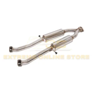 2009-21 Nissan 370Z Z34 2.5" Resonated Mid Pipe - Anodized Silver