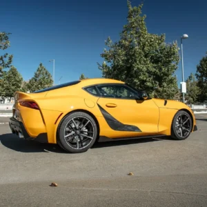 Blemished / Outlet - 2020-Up Toyota Supra CARBON FIBER Side Fender Scoop Accent Door Garnish - DG-266-BKCF-C-53