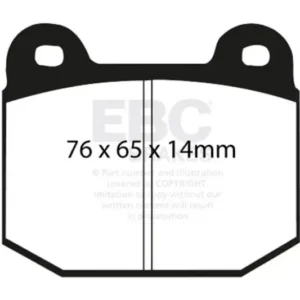 EBC Brakes Greenstuff Street Sport Rear Disc Brake Pad Set for Infiniti G35, Subaru BRZ, Toyota 86