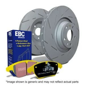 EBC Brakes S9KF Kit Number Front Disc Brake Pad and Rotor Kit DP4792R+USR7139 Nissan 240SX S14 Front 1996-1997 2.4L 4-Cyl