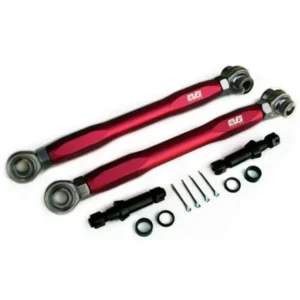 EVS Tuning Rear Anti-Bumpsteer Kit for Honda S2000 2000-2009, CNC Machined Aluminum, Red Finish