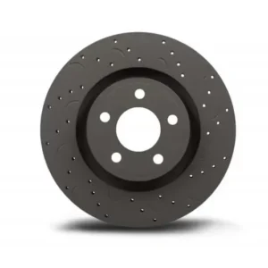 Hawk Performance Talon Cross-Drilled and Slotted and HPS 5.0 Brake Pad Kit Subaru STI Front 2005-2014