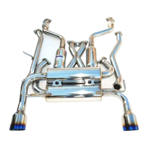Invidia 09+ 370Z Gemini Single Layer Titanium Tip Cat-back Exhaust - Nissan 370Z Z34