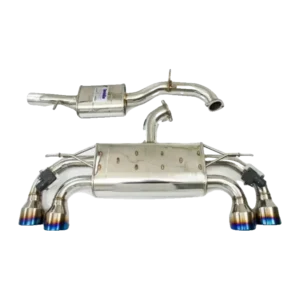 Invidia 18-21 Volkswagen Golf MK7.5 Valved Q300 Rolled Titanium Tip Cat-Back Exhaust