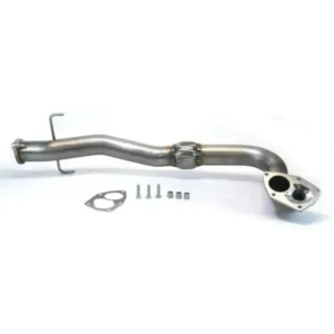 MAPerformance SS Recirculated/One Piece O2 Eliminator Downpipe w/ Black Ceramic Coating Mitsubishi Evolution 8/9 2003-2006