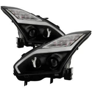 Spyder Auto Signature Projector Headlights Black for Nissan GTR 2009-2014