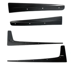 Stillen Mud Flap Kit Front & Rear for 2009-2012 Nissan GT-R - Matte Black Polyurethane