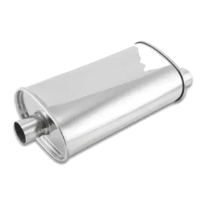 Vibrant Performance STREETPOWER Oval Muffler, 2.00" inlet/outlet (Center-Offset)