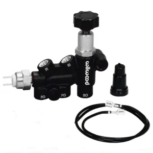 Wilwood Proportioning Valve - Knob Adjust, 3/8-24 IF Combo w/ switch